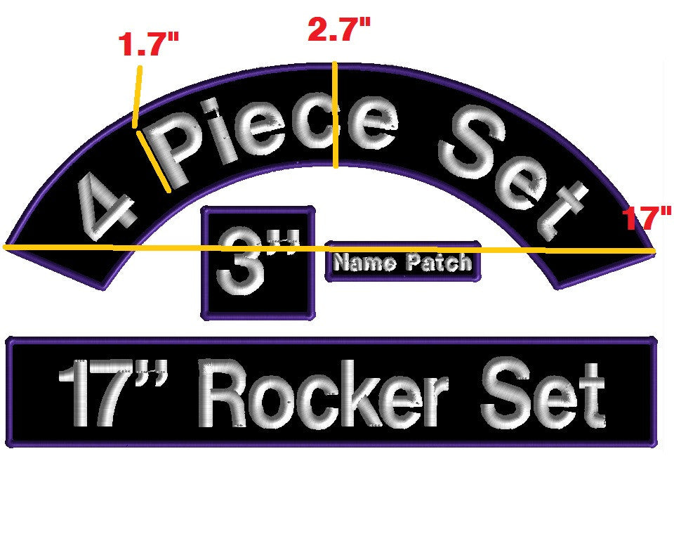 4 Piece Rocker Bar Patch Set 17"