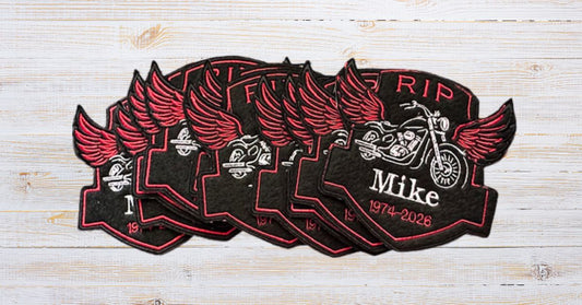 RIP Biker Memory Patches: Honoring Someone Who Rides With You Forever