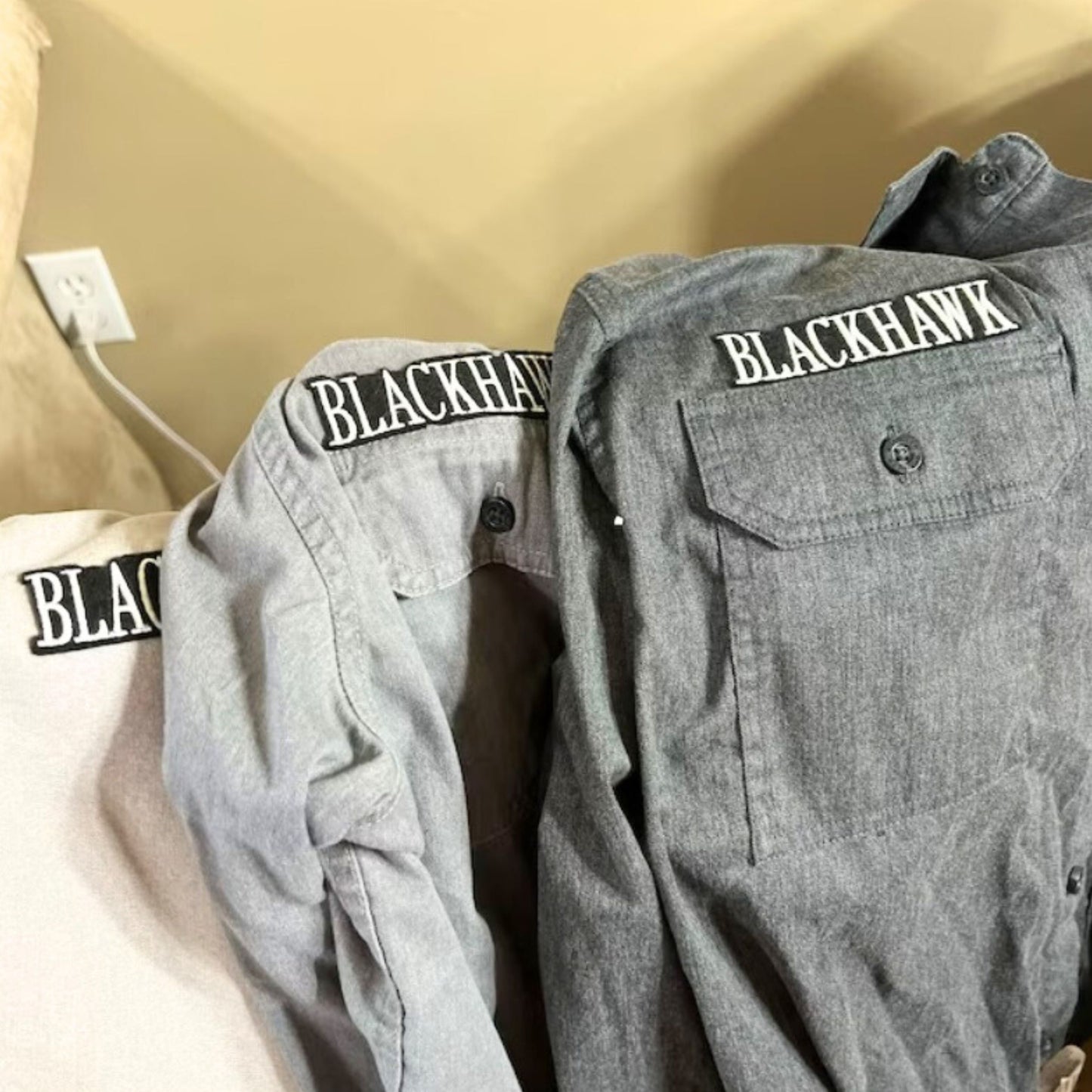 Name Patches with Felt Contour Border