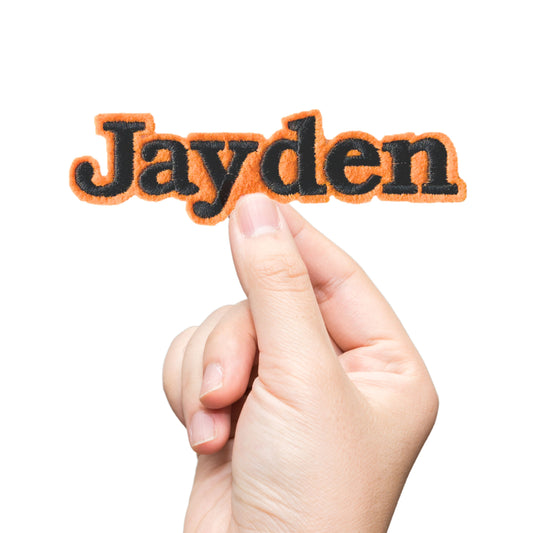 Name Patches with Felt Contour Border