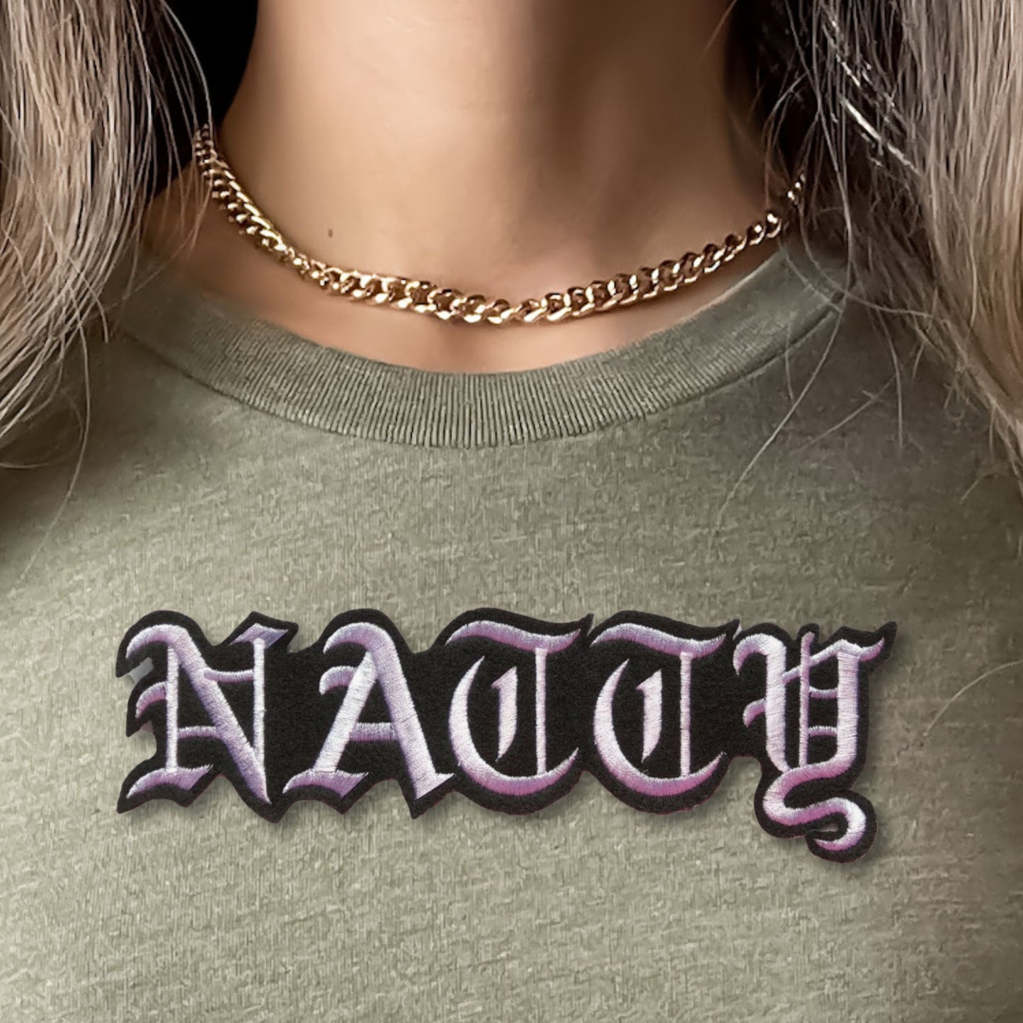 Name Patches with Felt Contour Border