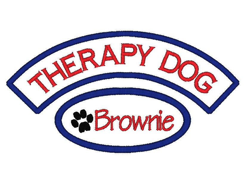 Therapy Dog Oval Patch