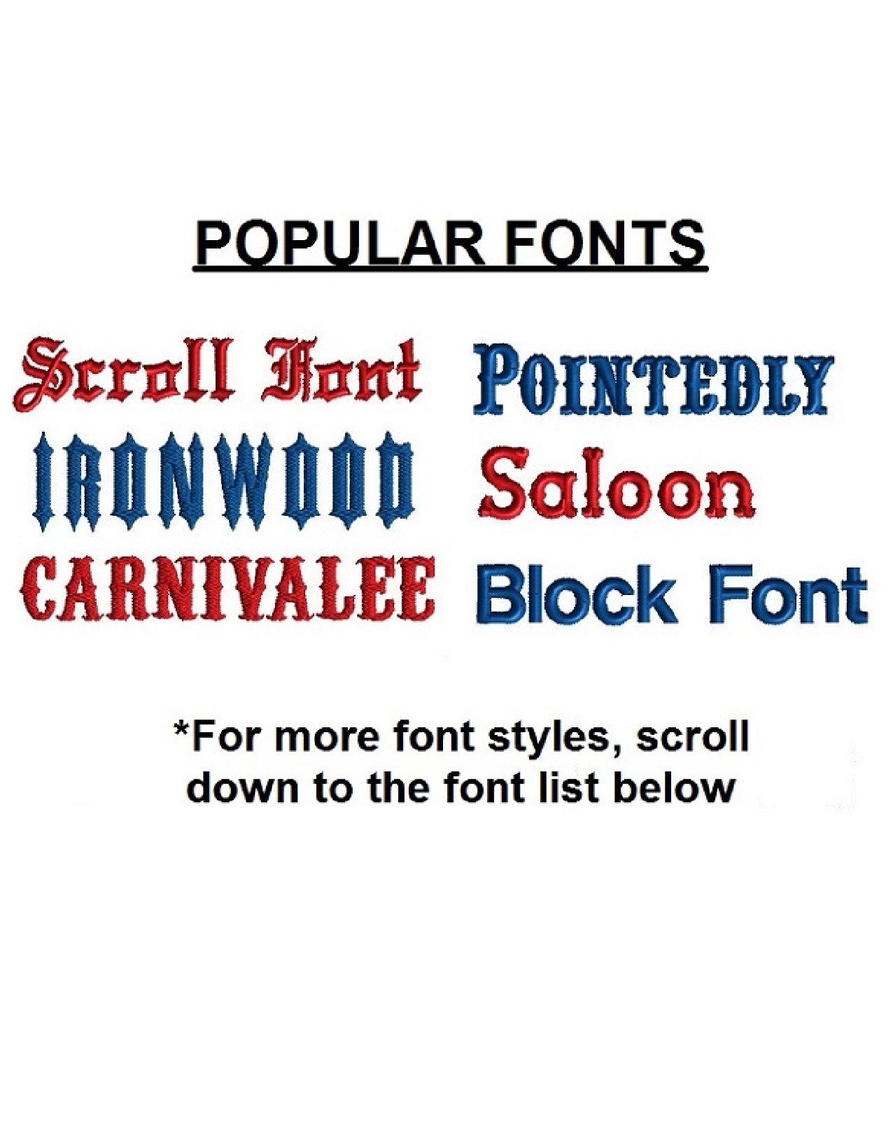 5 piece custom rocker patch set popular font styles