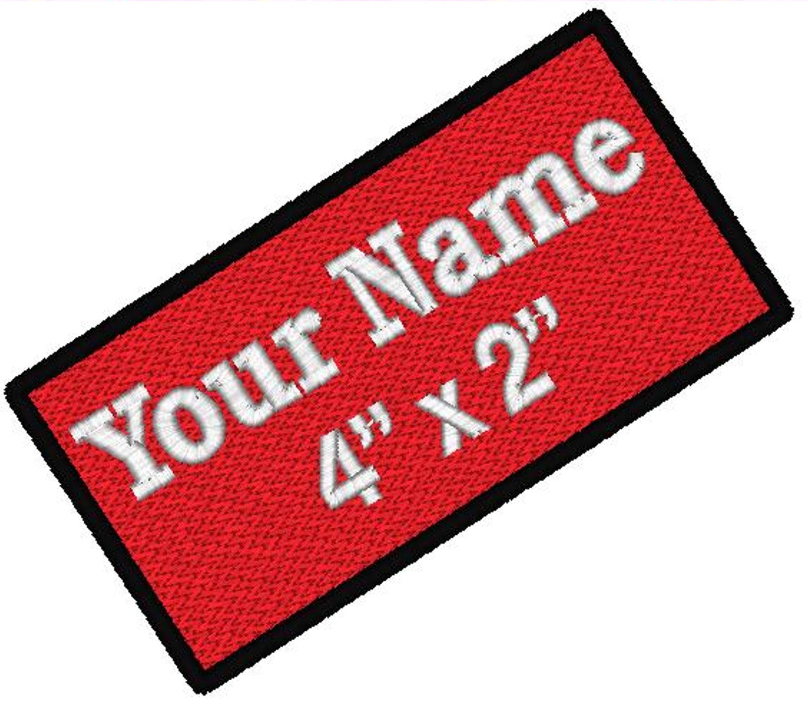 Embroidered Name Patch, Embroidered Name Tag Patch, Iron On