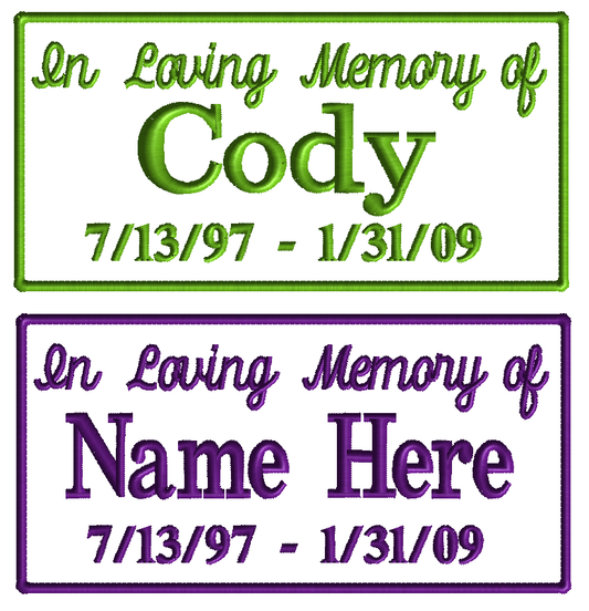In Loving Memory Patch *Rectangle*
